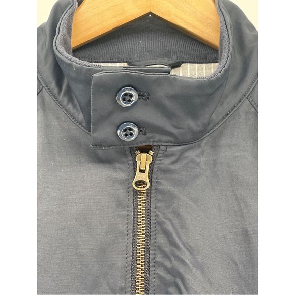 J. Crew Jacket Men Medium Blue Nylon Bomber Style Lightweight Full Zip‎ - Picture 6 of 12
